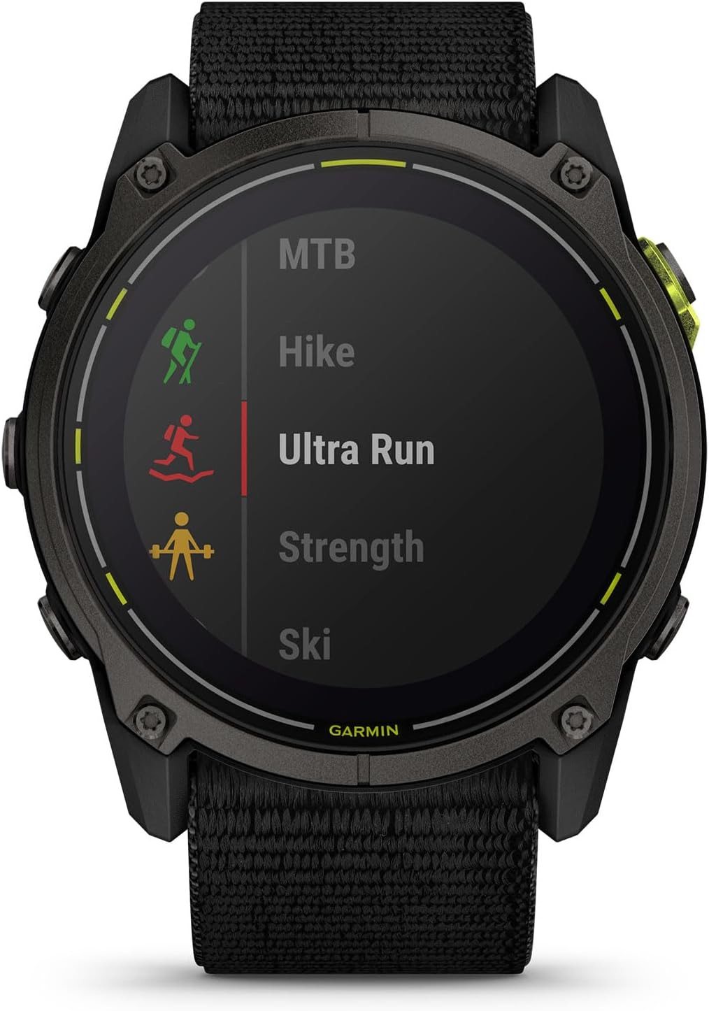 Garmin Enduro™ Montre Intelligente GPS Ultra-performante 3 – 51 mm, Solaire, Saphir, autonomie extrême, cartographie détaillée, Lampe de Poche LED intégrée, Titane DLC Gris Carbone avec Bracelet en