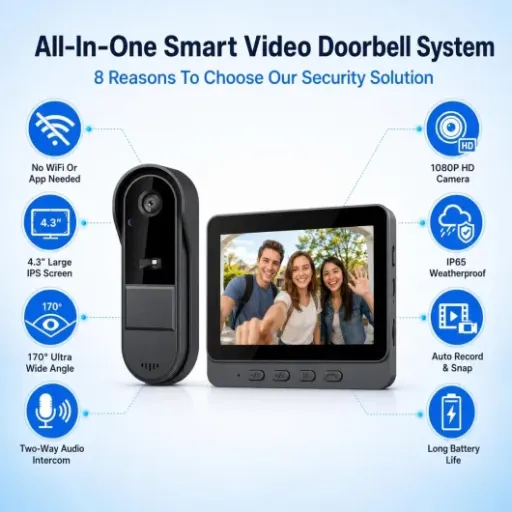 TKMARS Wireless Video Doorbell Review: Simple 1080p security without Wi‑Fi or apps