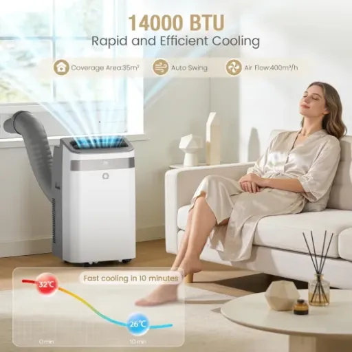 AirOrig 14000 BTU Portable Air Conditioner Review: strong cooling for larger rooms, with a few quirks