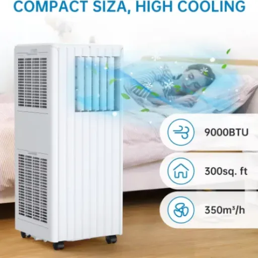 Lidzopas 9000 BTU Portable Air Conditioner Review: budget cooling for small rooms, with a noise trade-off