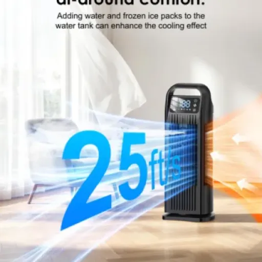 Zenolix Portable Air Cooler Review: compact 6‑in‑1 evaporative unit for spot cooling at home
