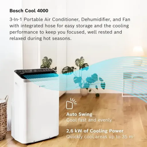 Bosch Cool 4000 Portable AC Review: a compact 3-in-1 unit for small to medium rooms