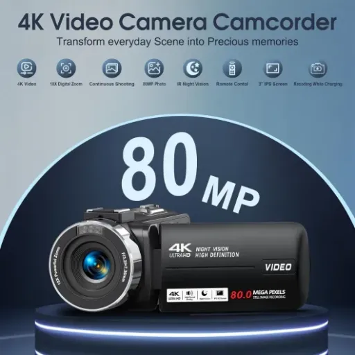 Delmodes 4K Camcorder Review: budget-friendly vlogging kit with night vision and full bundle