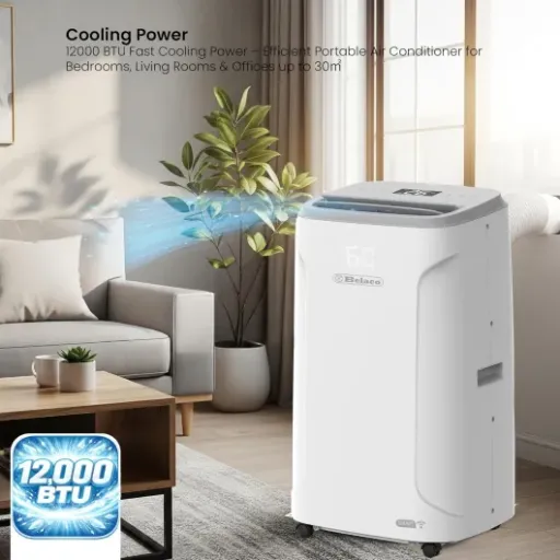 Belaco BELPAC12B Review: compact 12000 BTU smart portable AC with WiFi and loud operation