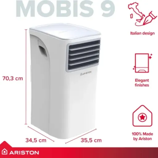 Ariston MOBIS 9 UK Review: compact 9000 BTU unit for small British rooms