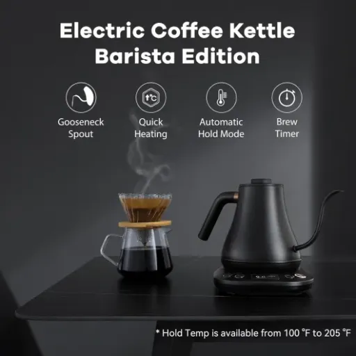 Mecity Electric Gooseneck Kettle Review: budget barista-style control for home brewers