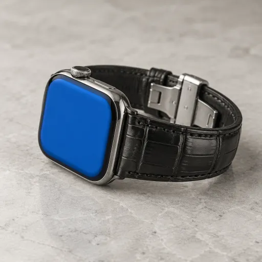 Enhance Your Smartwatch with an Elegant Alligator Strap Featuring a Clasp