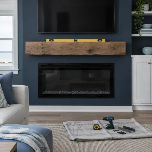Enhancing Your Space with a Rustic Wood Mantel for Electric Fireplaces