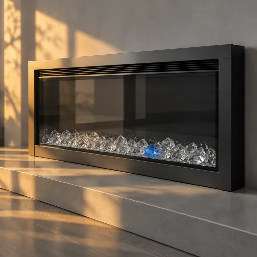 Enhancing your home ambiance with an electric fireplace with crystals