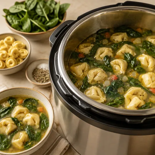 Crafting a Perfect Instant Pot Tortellini Soup with Spinach