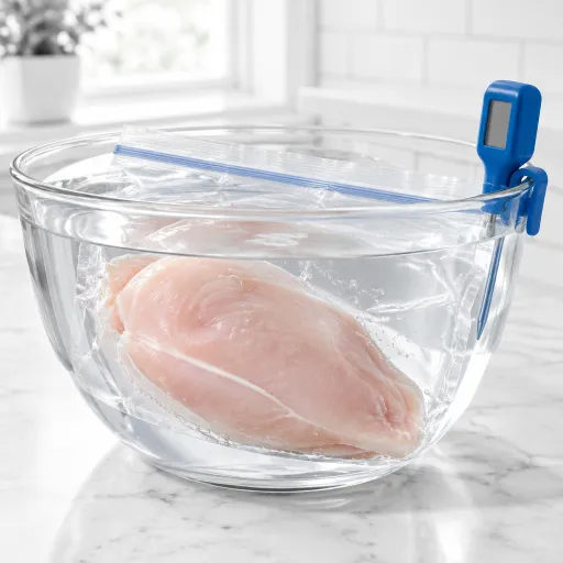How to defrost chicken fast while keeping it safe and tender