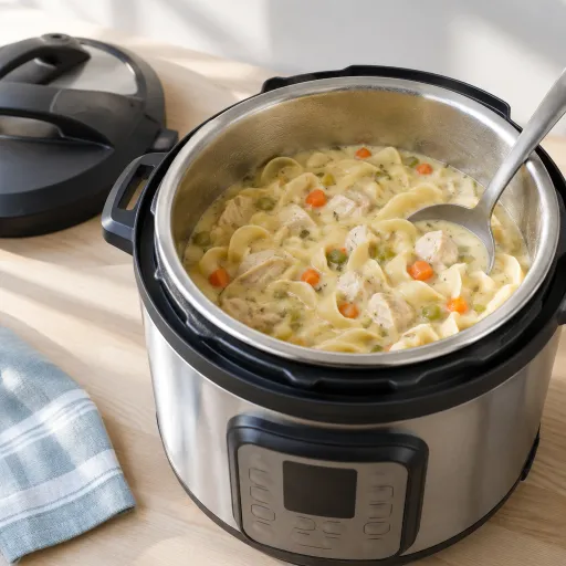 How to make crockpot creamy chicken noodle soup in your electric pressure cooker