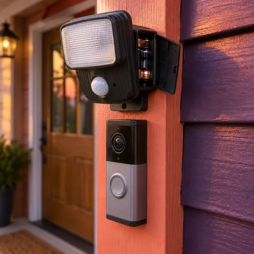How battery operated motion sensor lights elevate smart doorbell security