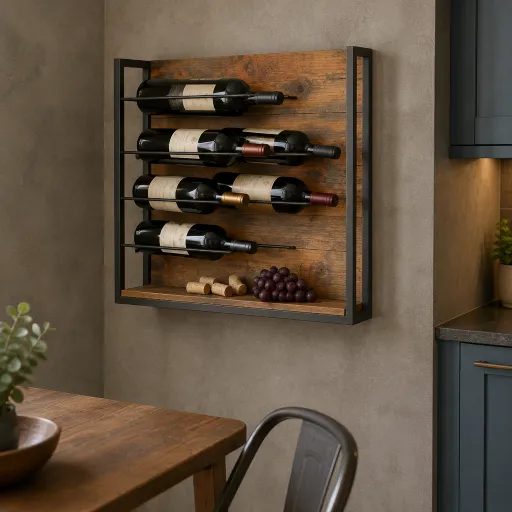 Enhance Your Space with a Stylish Floating Wine Rack