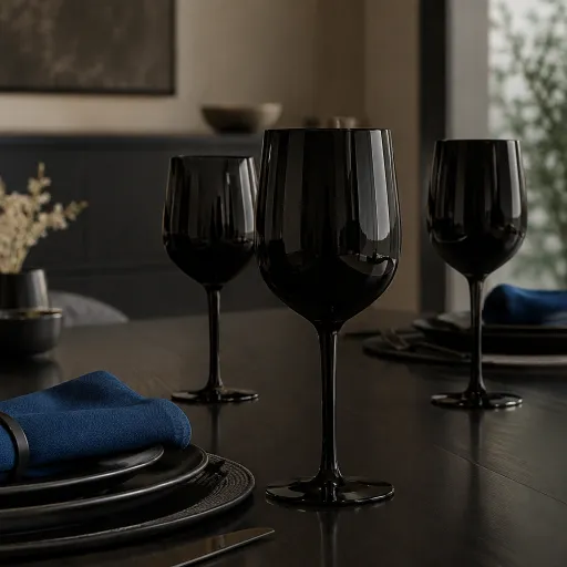 The Allure of Elegant Black Wine Glasses