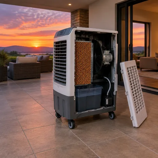How evaporative cooler components shape portable air cooling performance