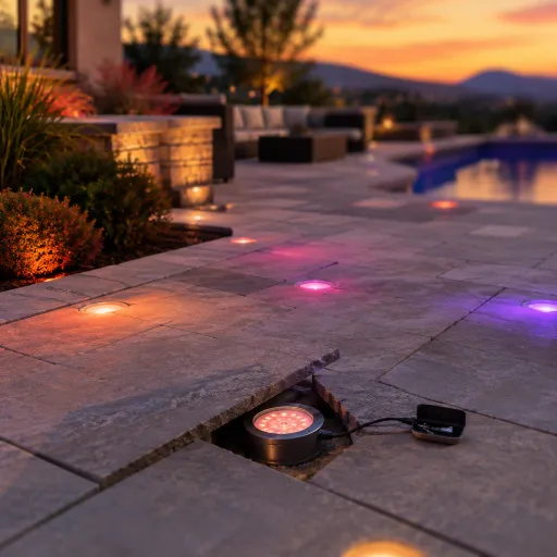 Enhance Your Outdoor Space with Multi-Color Floor Lighting