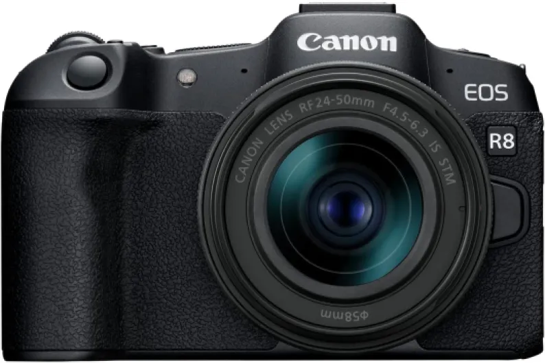 EOS R8 Mirrorless Camera with RF 24-50mm f/4.5-6.3 is STM Lens EOS R8 w/RF24-50mm w/ RF 24-50mm
