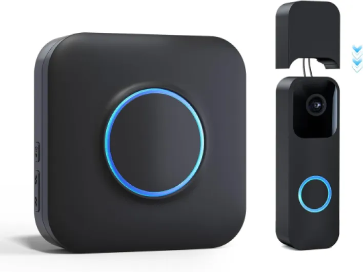 Wireless Doorbell Chime - Compatible with Blink Video Doorbell and Blink Video Doorbell (2nd Gen) (1 Video Doorbell Extender 1 Receiver） 1 Extender 1 Chime Black