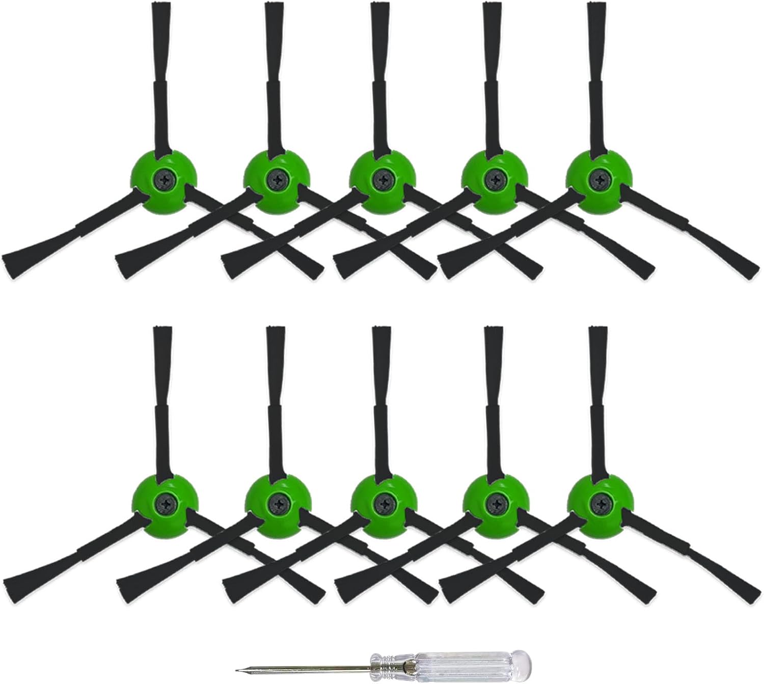 10 Pack Replacement Side Brushes Compatible with iRobot Roomba i & j & e Series All Models, Edge-Sweeping Brushes Accessories for i1+/i2+/i3+/i4+/i5+/i6+/i7+/i8+/j6+/j7+/j8+/e5/e6 Robot Vacuum 10Pack