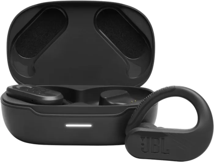 Endurance Peak 3 - Dust and Water Proof (IP68) True Wireless Active Earbuds, Pure Bass Sound, Up to 50 Total Hours of Playback with Speed Charge, Ambient Aware & Talk Thru (Black) Black Small