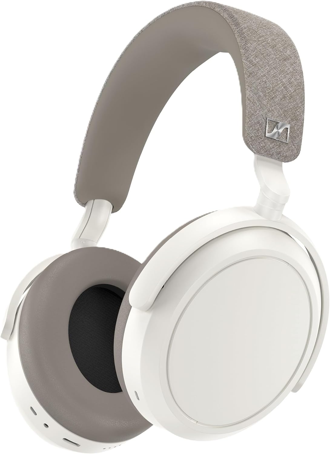 Consumer Audio Momentum 4 Wireless Headphones - Bluetooth Headset for Crystal-Clear Calls with Adaptive Noise Cancellation, 60h Battery Life, Customizable Sound, White (509267) White Wireless Headphone