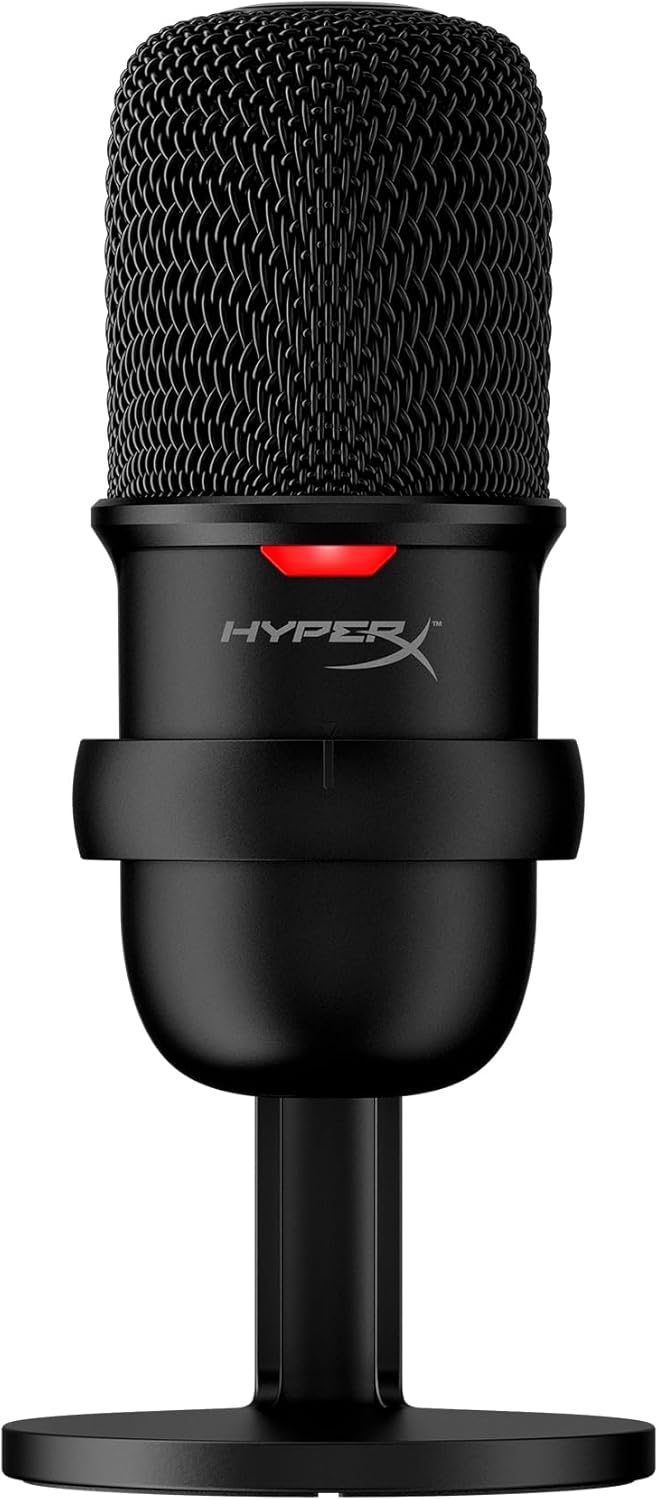 SoloCast – USB Condenser Gaming Microphone, for PC, PS4, PS5 and Mac, Tap-to-Mute Sensor, Cardioid Polar Pattern, great for Streaming, Podcasts, Twitch, YouTube, Discord,Black Black SoloCast Microphone