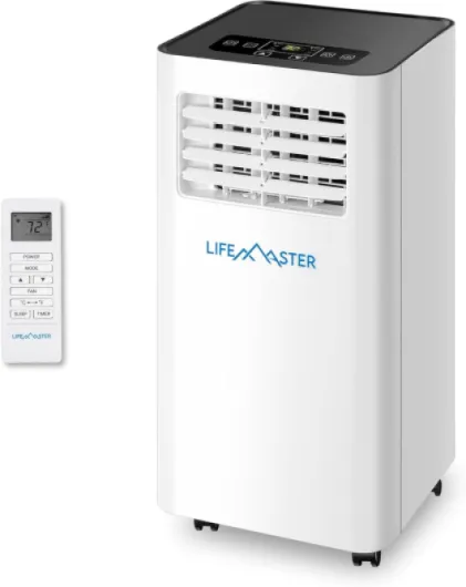 8,000 BTU Portable Air Conditioners, Room Air Conditioner with Digital Remote for Room up to 350 Sq.Ft, 3-in-1 Portable AC Unit with Installation Kit for Home/Office/Dorms White 8,000 BTU