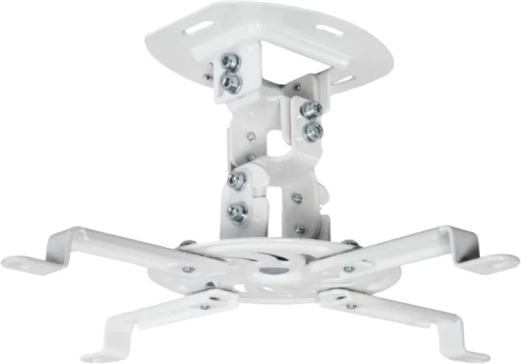 Universal Adjustable Ceiling Projector Mount for Regular and Mini Projectors with Extending Arms, White, MOUNT-VP01W