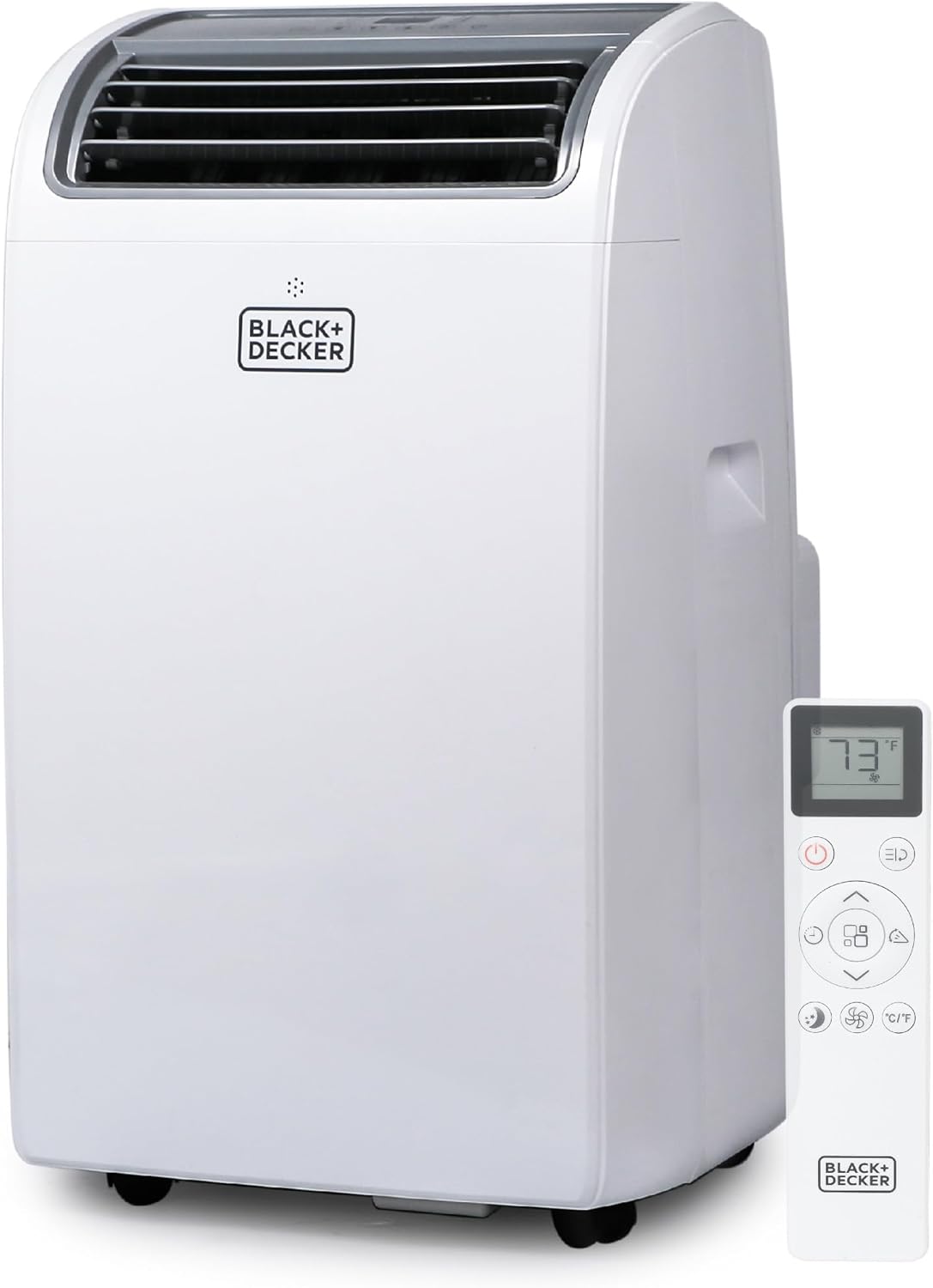 BLACK+DECKER Smart Portable Air Conditioner, 14,000 BTU (10,200 BTU SACC) for Rooms up to 700 Sq - Ft., Smart Portable AC with Follow Me Remote and Window Kit, BPACT14WT, White 1 Count (Pack of 1)
