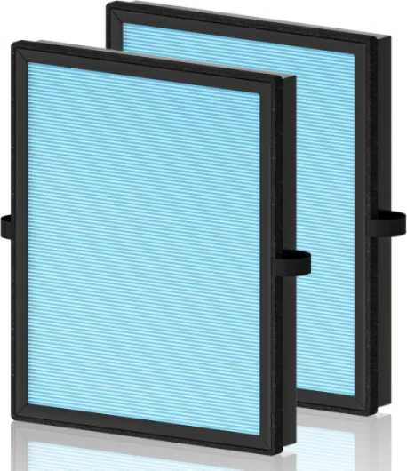 MK04 Air Filter Replacement for Aroeve MK04 MG04JH Air Purifier, 4-in-1 H13 True HEPA High-Efficiency Activated Carbon Filter, Standard Version (2 Pack) Blue - Standard Version 2