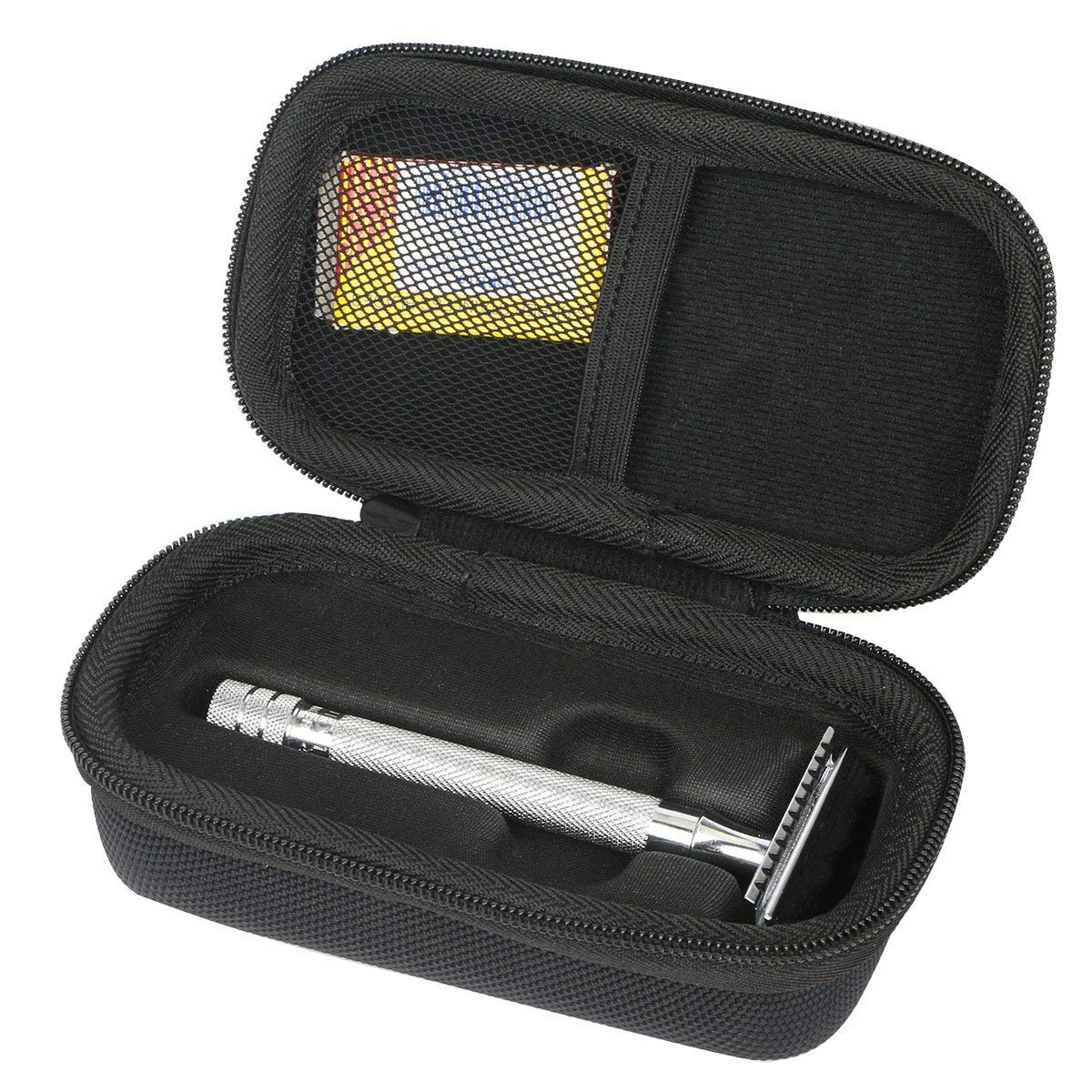 Hard Travel Case replacement for WEISHI Double Edge Safety Razor/Merkur Long Handled Safety Razor