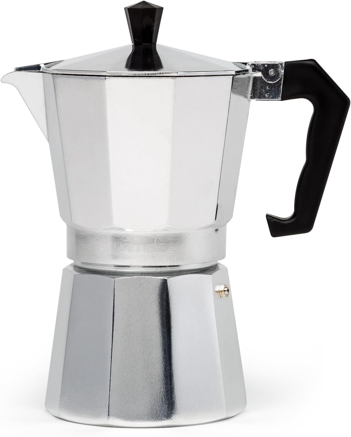 Classic Stovetop Espresso and Coffee Maker, Moka Pot for Italian and Cuban Café Brewing, Greca Coffee Maker, Cafeteras, 6 Espresso Cups, Silver Silver 6 Cup