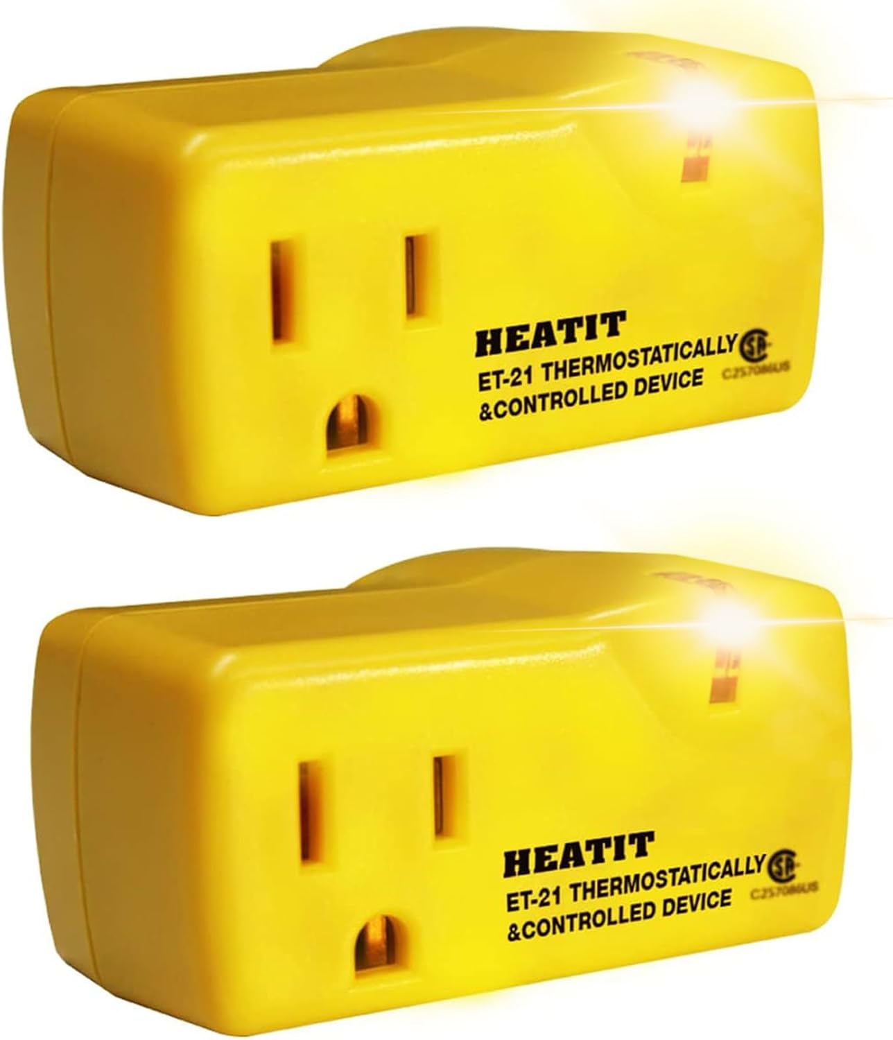ET-21 2-Piece Set Freeze Thermostatically Controlled Outlet On at 38F /Off at 50F ET-21-2