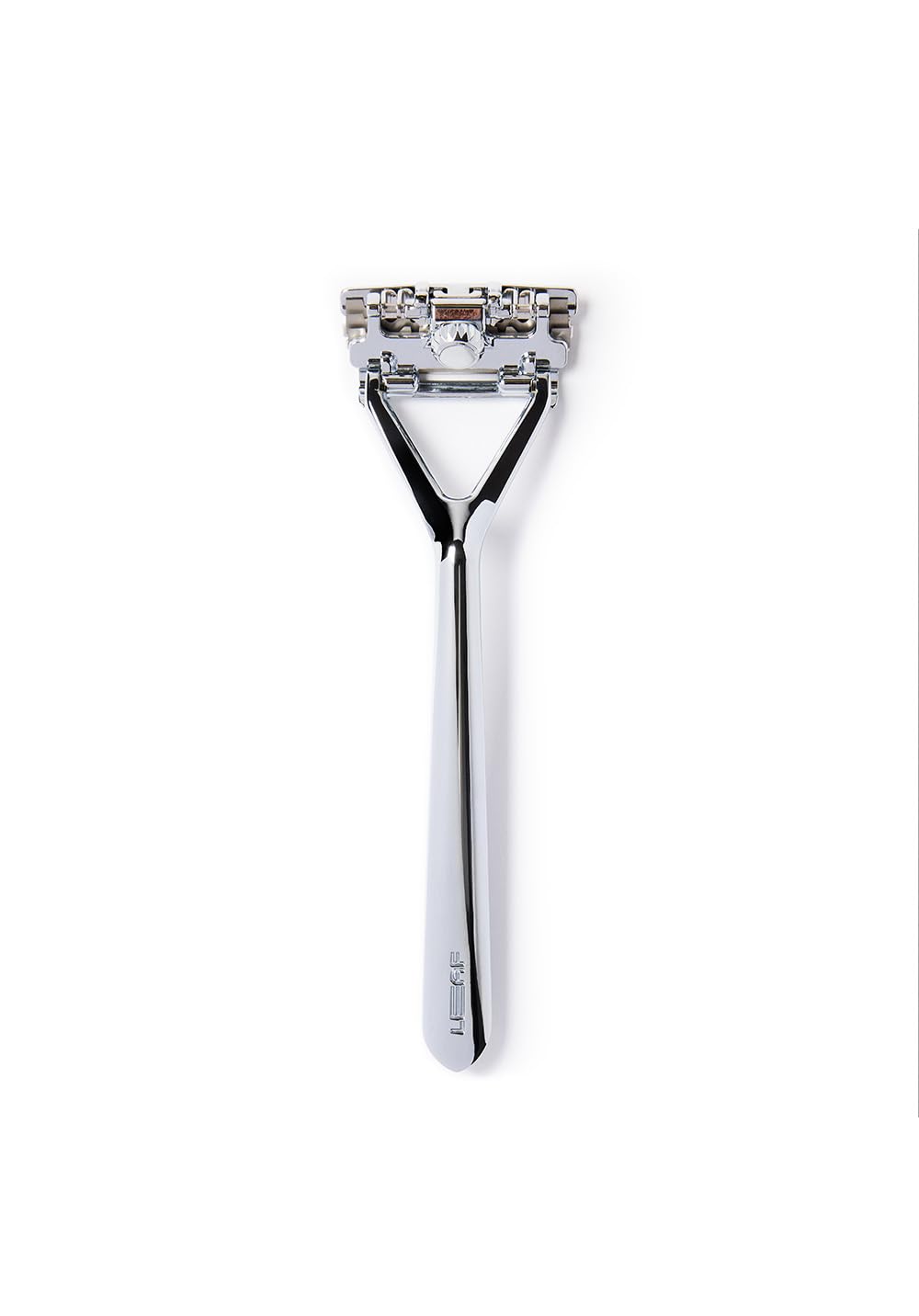 Leaf Razor, All-Metal Safety Shaver with Pivoting Head & Adjustable Blade Loading, Includes 10 Stainless Steel Single-Edge Blades, Compatible with Standard Safety Razor Blades - Chrome Chrome Single Razor