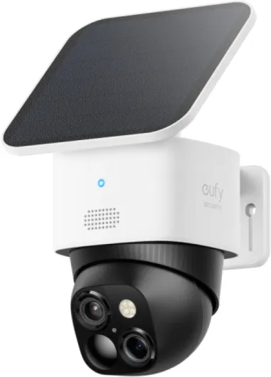 SoloCam S340, Solar Security Cameras Wireless Outdoor, Cameras for Home Security, 360° Pan & Tilt Surveillance, No Blind Spots, 2.4 GHz Wi-Fi, No Monthly Fee, HomeBase S380 Compatible Solo Cam