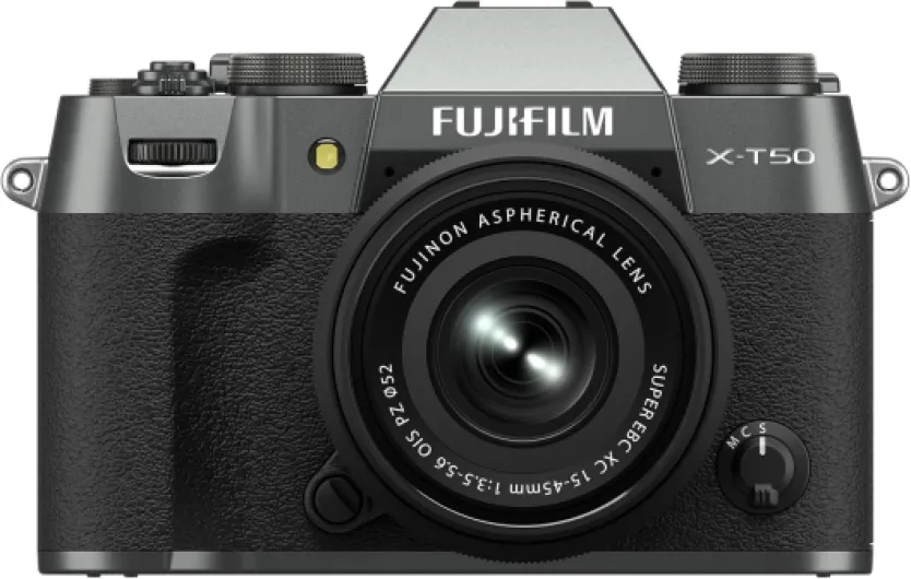 X-T50 Mirrorless Digital Camera XC15-45mmF3.5-5.6 OIS PZ Lens Kit - Charcoal Silver Charcoal Silver XC15-45mmF3.5-5.6 OIS PZ Lens