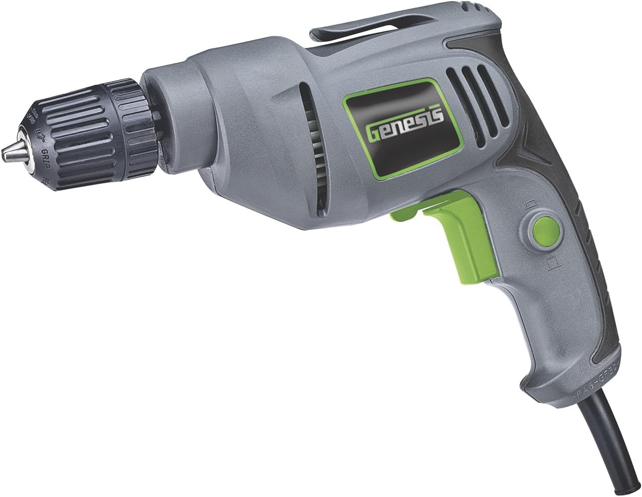 4.2 Amp Corded Drill Variable Speed Reversible Electric with 3/8-Inch Keyless Chuck, Belt Clip, Rubberized Grip, Lock-On Button and 2 Year Warranty (GD38B)