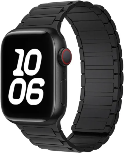 Magnetic Silicone band Compatible with Apple Watch for Men 44mm 45mm 46mm 49mm 42mm 41mm 40mm 38mm Women, Silicone Sport Strong Magnet Strap for iWatch Series 11 Ultra 3 Ultra 2 Se 10 9 8 7 6 5 4 1 Black 44/45/46/49/42mm(Series 3 2 1)