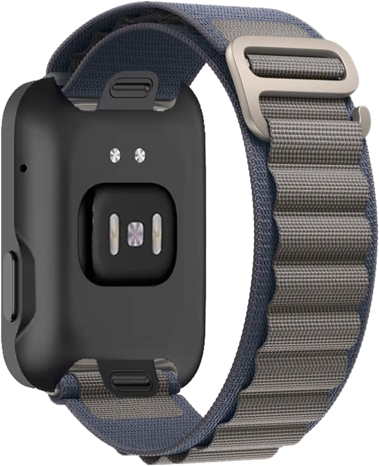 Alpine Loop Band Compatible with Apple Watch Band 49mm 46mm 45mm 41mm 44mm 40mm 42mm 38mm Men Women, Nylon Sport Loop Bands for Apple Watch Ultra 2&1 iWatch Series10 9 8 7 SE 6 5 4 3 2 1 Blue&Gray 44mm/45mm/46mm/49mm/42mm(Series 3 2 1)