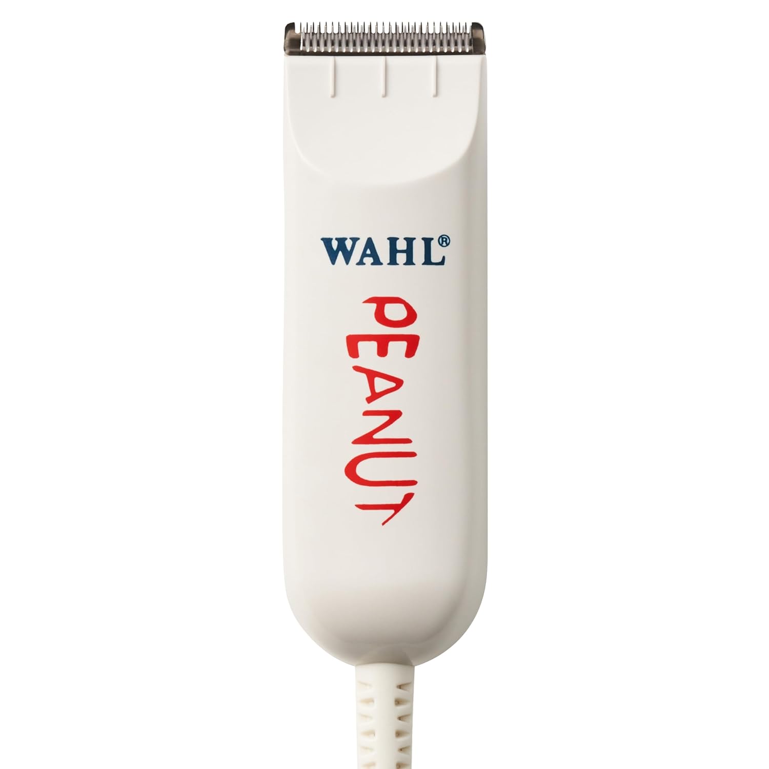 Wahl Professional Peanut Corded Trimmer - Compact, Lightweight Powerful Rotary Motor Grooming Tool, with 4 Trimming Guides and Accessories Classic White