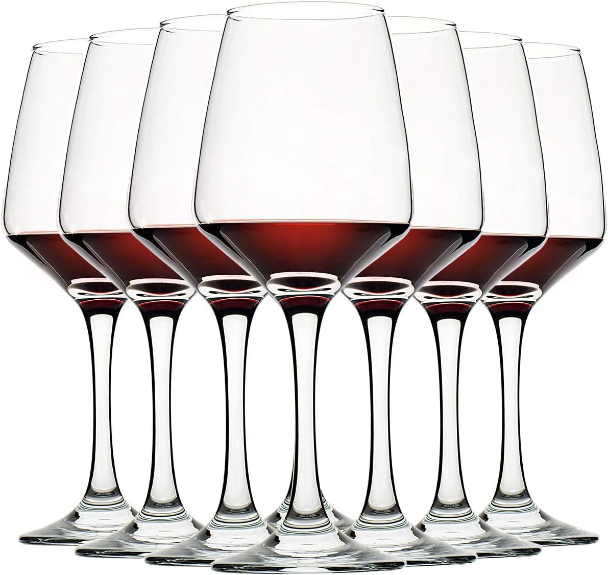 Wine Glasses Set of 8, 12oz, Lead-free, Clear, Durable Glassware 12 Ounces
