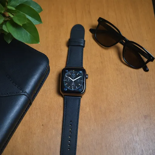 Why choose a black Apple Watch with a leather strap for everyday style