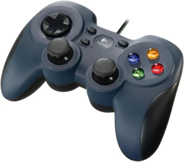 G F310 Wired Gamepad Controller Console Like Layout 4 Switch D-Pad PC - Blue/Black