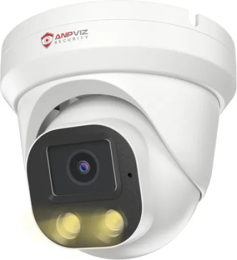 4MP PoE IP Camera, Turret Security IP Camera Outdoor Indoor, AI Human Motion Detection, Smart Dual Light Color Night Vision, Built-in Mic, 2.8mm Lens, IP66 Waterproof, NDAA Complaint (U Series)