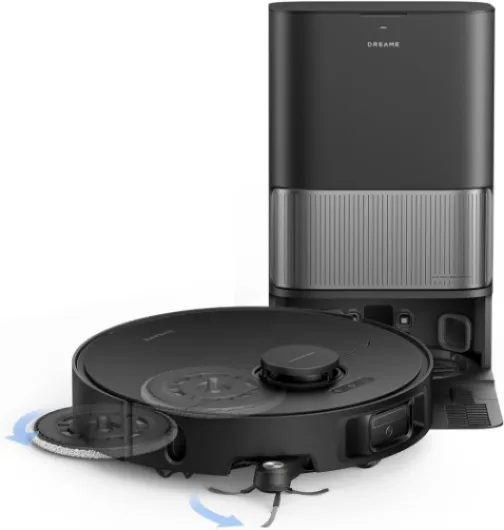 L40s Ultra Robot Vacuum and Mop, Auto-Empty, Mop Self-Cleaning, 1,9000Pa Suction, 100% Detangling DuoBrush, Extending Mops and Side Brush, 40mm Obstacle Clearing, App & Voice Control (Black) L40sUltra-Black