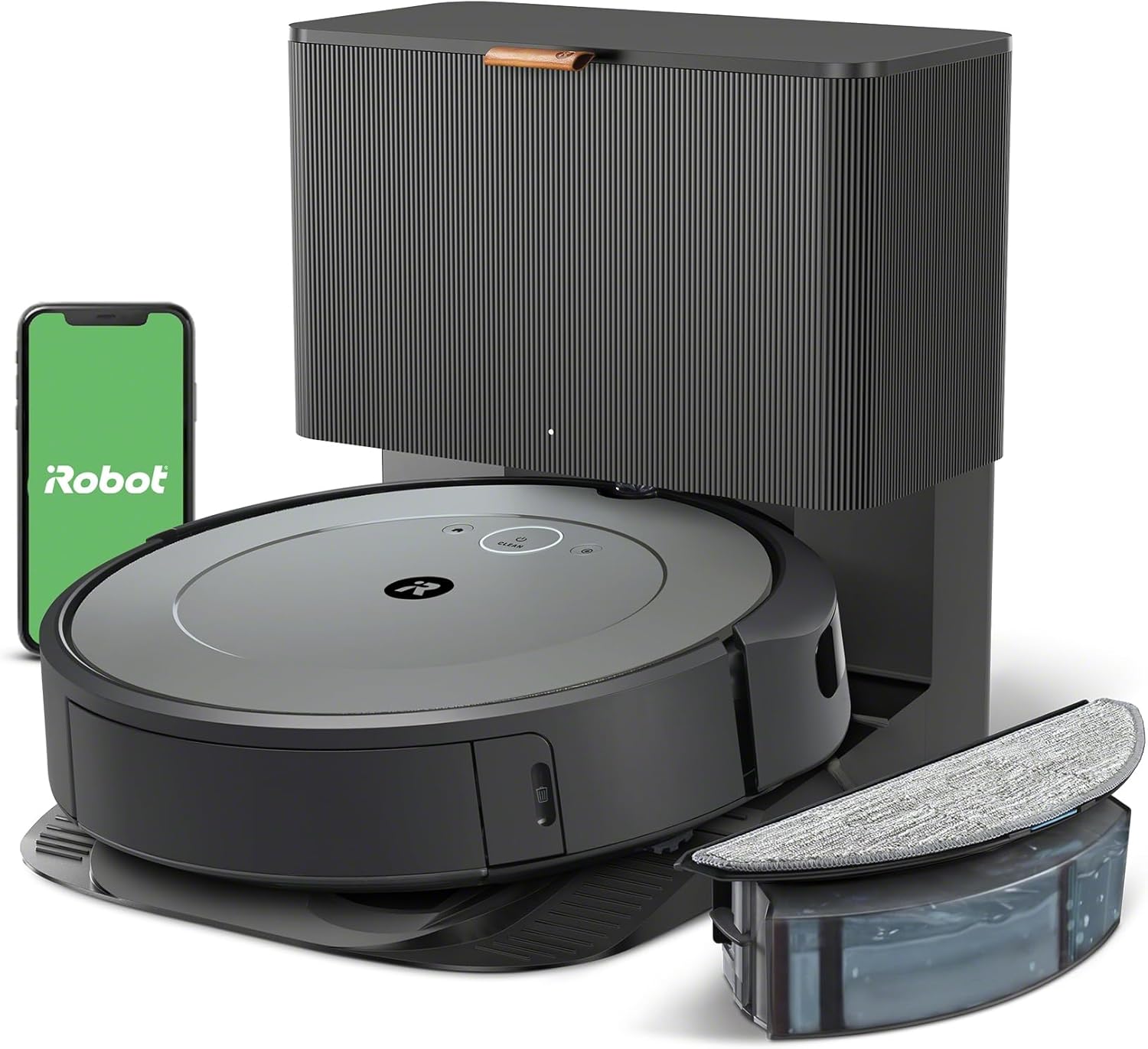 Roomba Combo i3+ (3574) Robot Vacuum & Mop – Self-Empty for Up to 60 Days, Clean by Room with Smart Mapping, Dual Multi-Surface Brushes for a Thorough Clean, Ideal for Homes with Pets Roomba Combo i3+ New