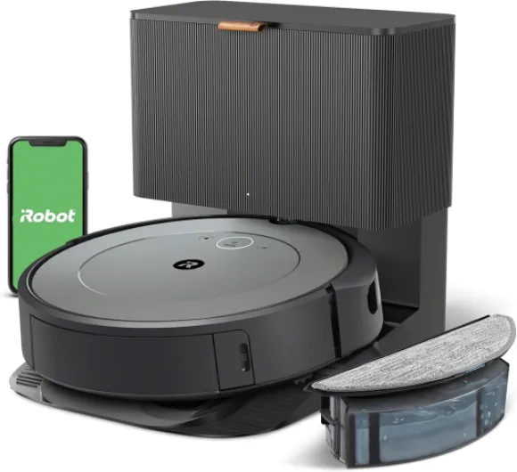 Roomba Combo i3+ (3574) Robot Vacuum & Mop – Self-Empty for Up to 60 Days, Clean by Room with Smart Mapping, Dual Multi-Surface Brushes for a Thorough Clean, Ideal for Homes with Pets Roomba Combo i3+ New