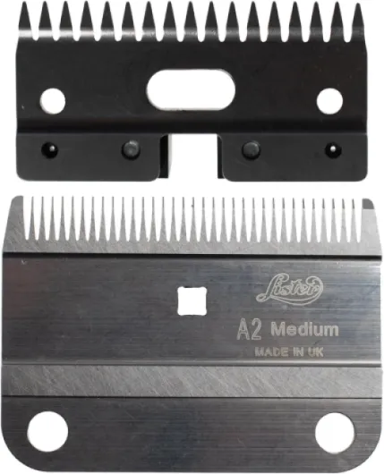 A2/AC Medium Blade for The Star, Legend, Liberty and Fusion Animal Clippers, Assortment, 2 Piece,Silver