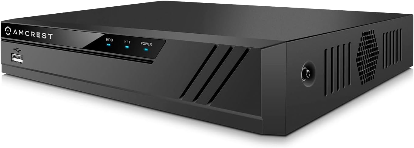 NV4108E-A2 4K 8CH POE NVR (1080p/3MP/4MP/5MP/8MP) POE Network Video Recorder - Supports up to 8 x 8MP/4K IP Cameras, 8-Channel Power Over Ethernet Supports up to 10TB HDD (Not Included)